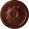 Ekena Millwork Richmond Ceiling Medallion (Fits Canopies up to 2 5/8"), Hnd-Painted Antique Copper, 18"OD x 1 3/8"P CM18RIACS - alternate 1